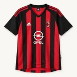 Maillot AC Milan 2002/03 domicile — Vue de face