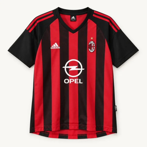 Maillot AC Milan 2002/03 domicile — Vue de face