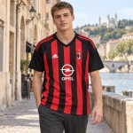 Maillot AC Milan 2002/03 domicile — Vue portée