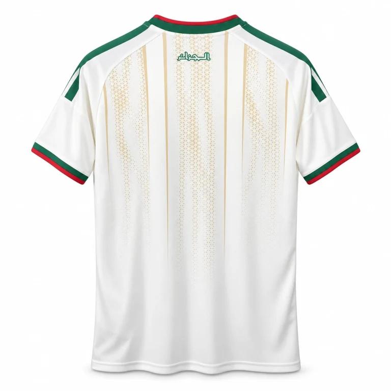 Maillot Algérie 2026 domicile, vue de dos