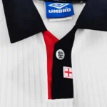 Maillot Angleterre 1998 domicile · Rétro — Détail photographique du modèle