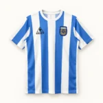 Maillot Argentine 1986 domicile · Rétro — Vue de face