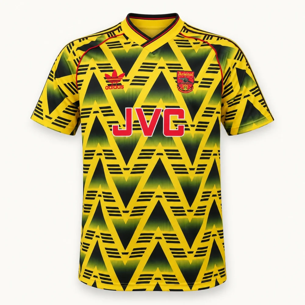 Maillot Arsenal 1991/93 extérieur · Rétro — Vue de face