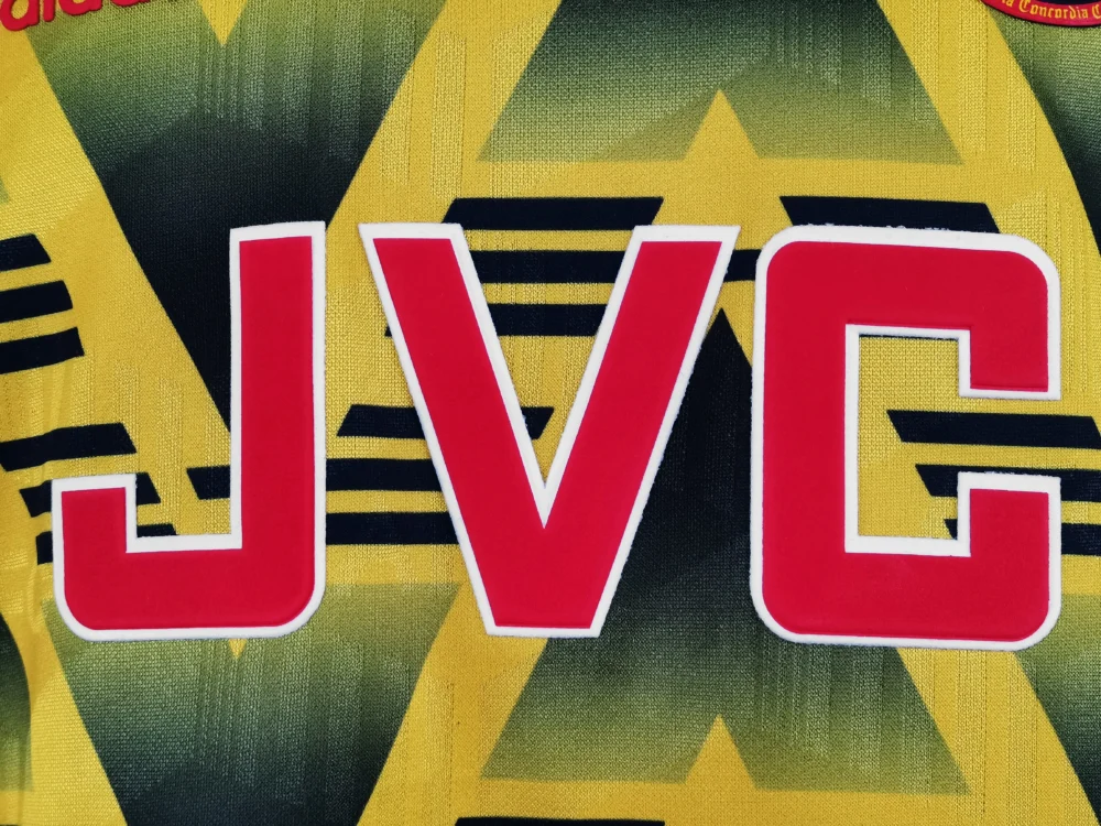 Maillot Arsenal 1991/93 extérieur · Rétro — Détail photographique du modèle
