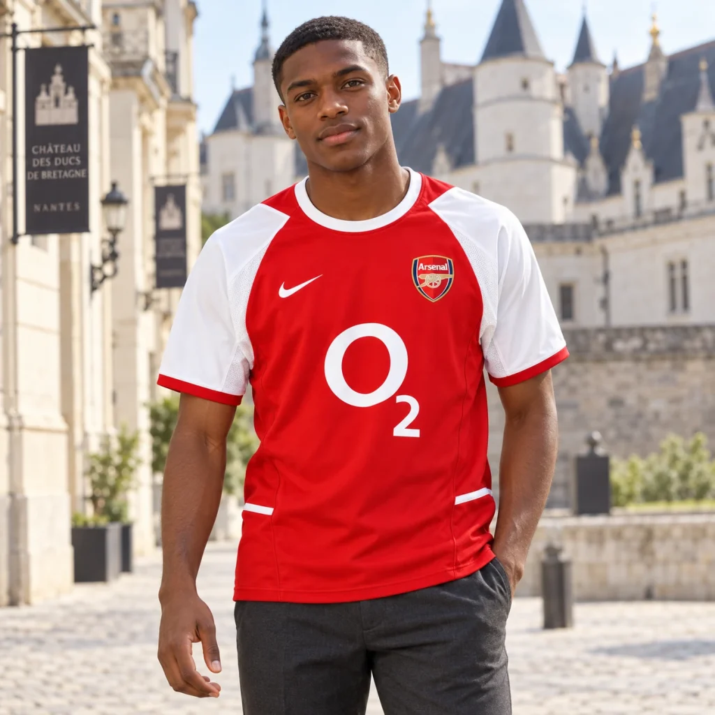 Maillot Arsenal 2002/04 domicile — Vue portée