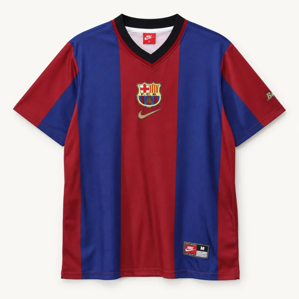 Maillot FC Barcelone 1998/99 domicile — Vue de face