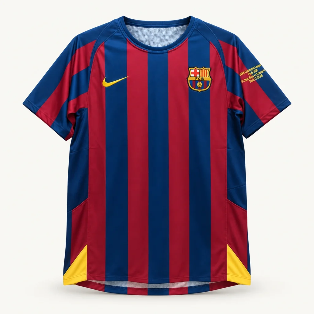 Maillot FC Barcelone 2005/06 domicile Europe