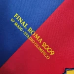 Maillot FC Barcelone 2008/09 domicile · Rétro — Détail photographique du modèle