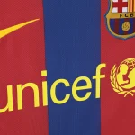 Maillot FC Barcelone 2010/11 domicile — Détail du motif