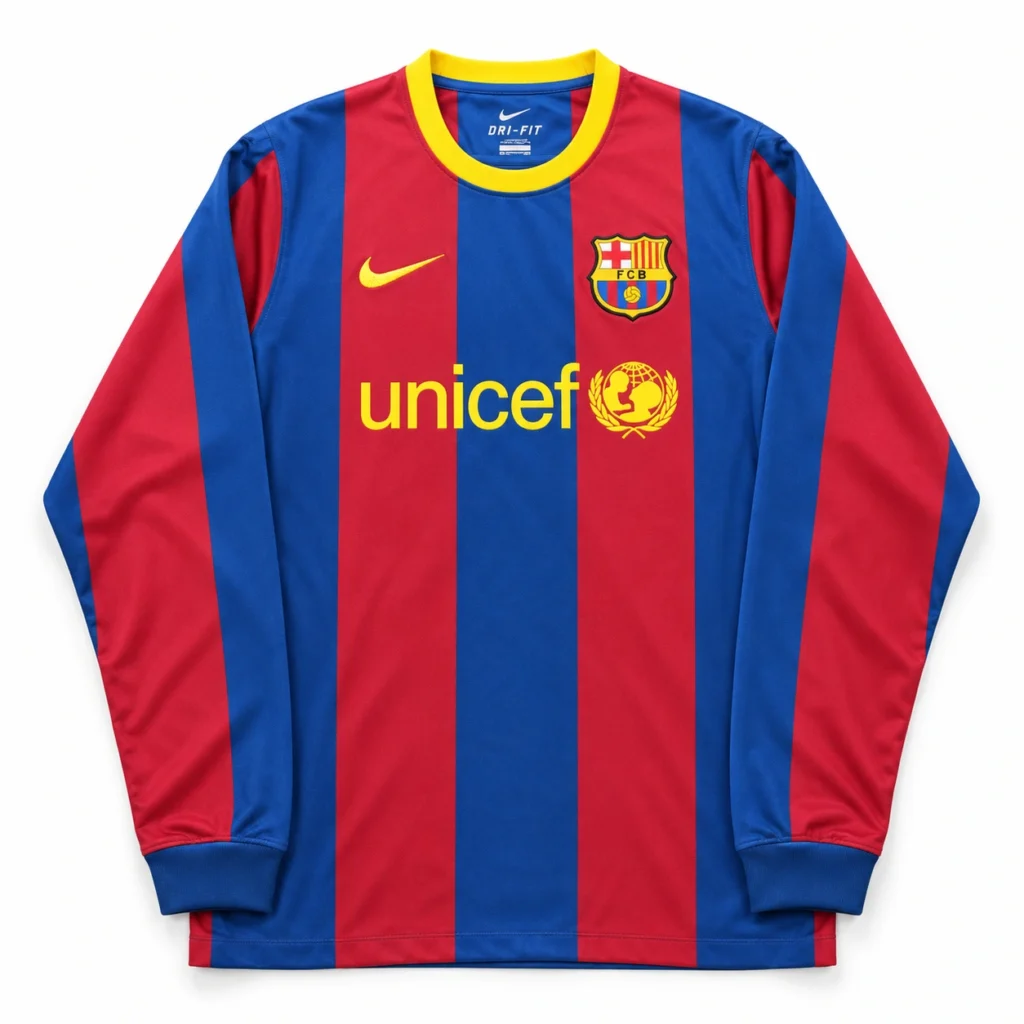 Maillot FC Barcelone 2010/11 domicile manches longues