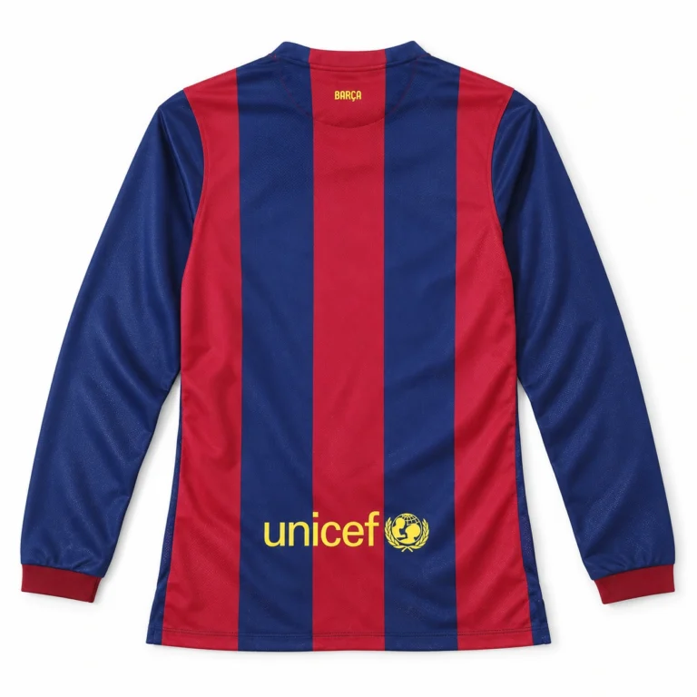 Maillot FC Barcelone 2014/15 domicile manches longues, vue de dos