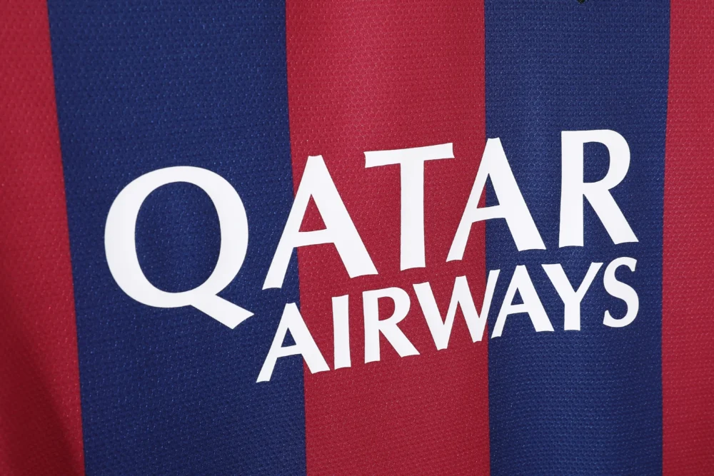 Maillot FC Barcelone 2014/15 domicile manches longues · Rétro — Détail photographique du modèle