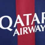 Maillot FC Barcelone 2014/15 domicile manches longues · Rétro — Détail photographique du modèle