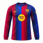 Maillot FC Barcelone 2026/27 domicile manches longues · Joueur (Player) — Vue de face