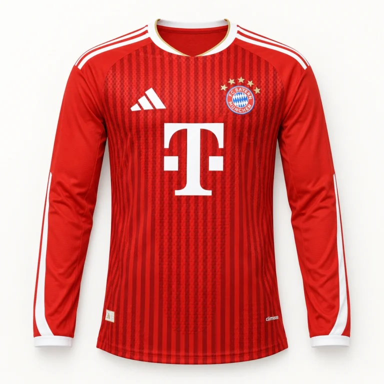 Maillot Bayern Munich 2026/27 domicile manches longues · Joueur (Player) — Vue de face