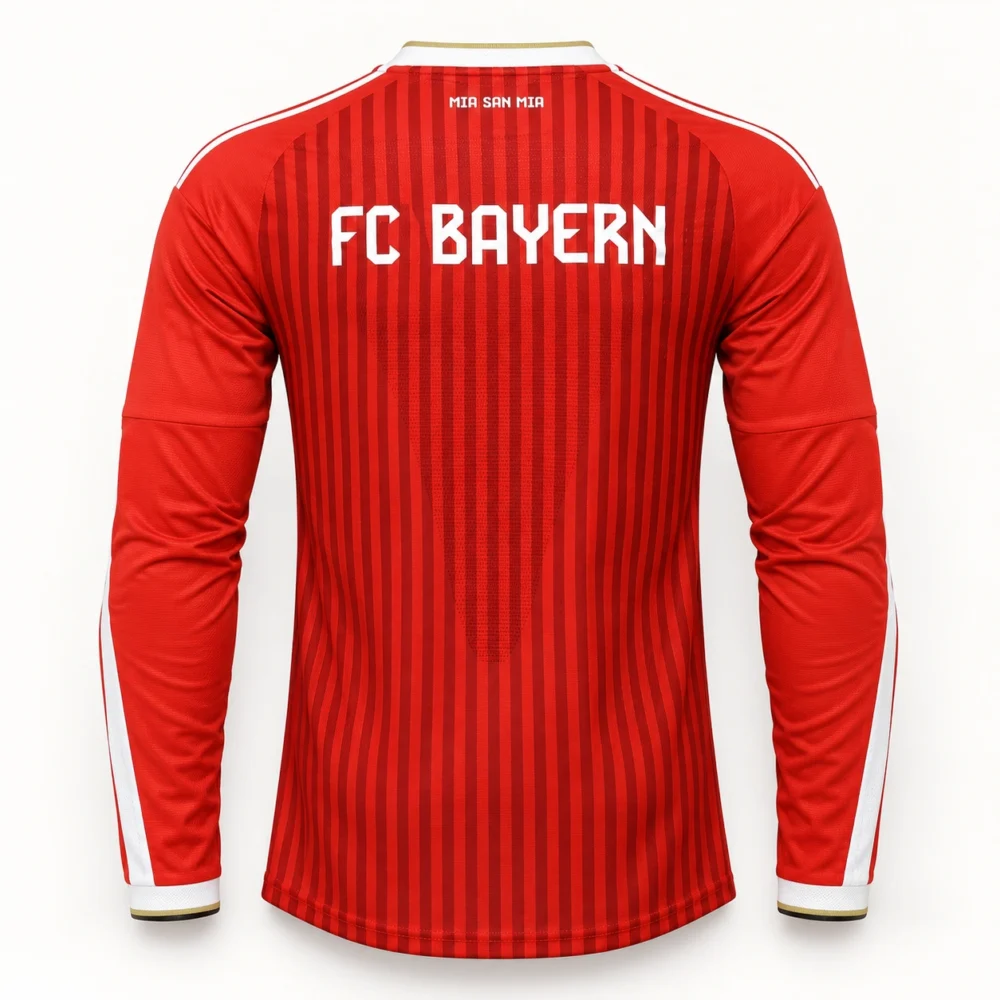 Maillot Bayern Munich 2026/27 domicile manches longues · Joueur (Player) — Vue de dos