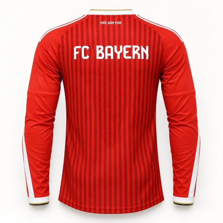 Maillot Bayern Munich 2026/27 domicile manches longues, vue de dos
