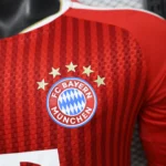 Maillot Bayern Munich 2026/27 domicile manches longues · Joueur (Player) — Détail photographique du modèle