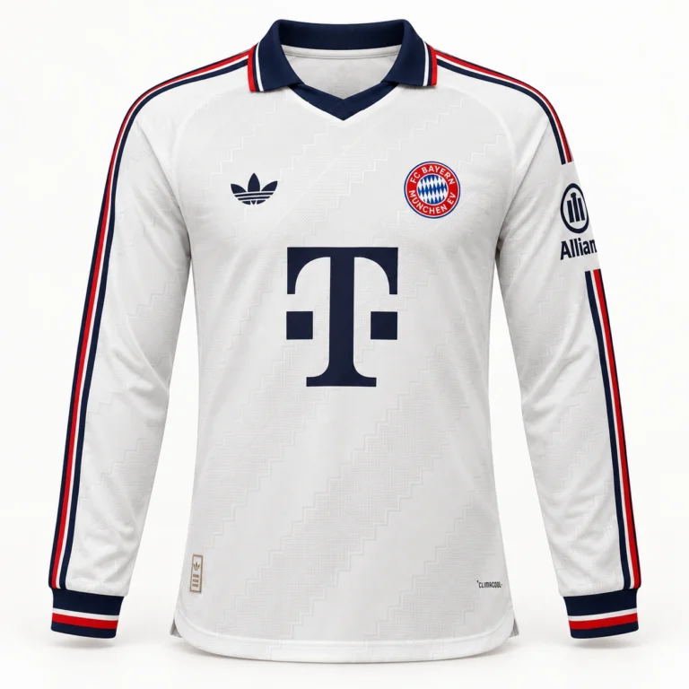 Maillot Bayern Munich 2026/27 extérieur manches longues · Joueur (Player) — Vue de face