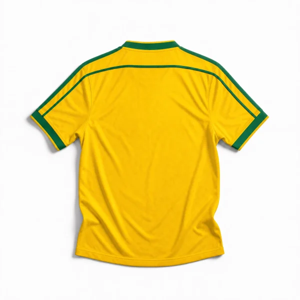 Maillot Brésil 1998 domicile, vue de dos