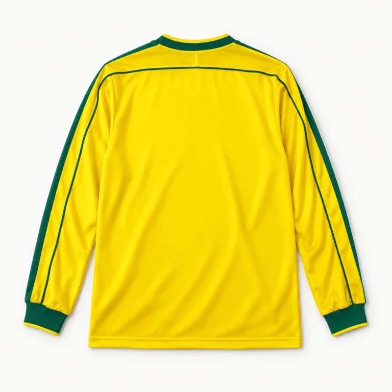 Maillot Brésil 1998 domicile manches longues, vue de dos
