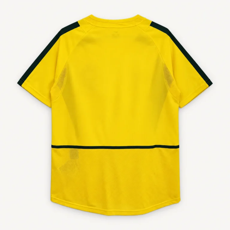 Maillot Brésil 2002 domicile, vue de dos