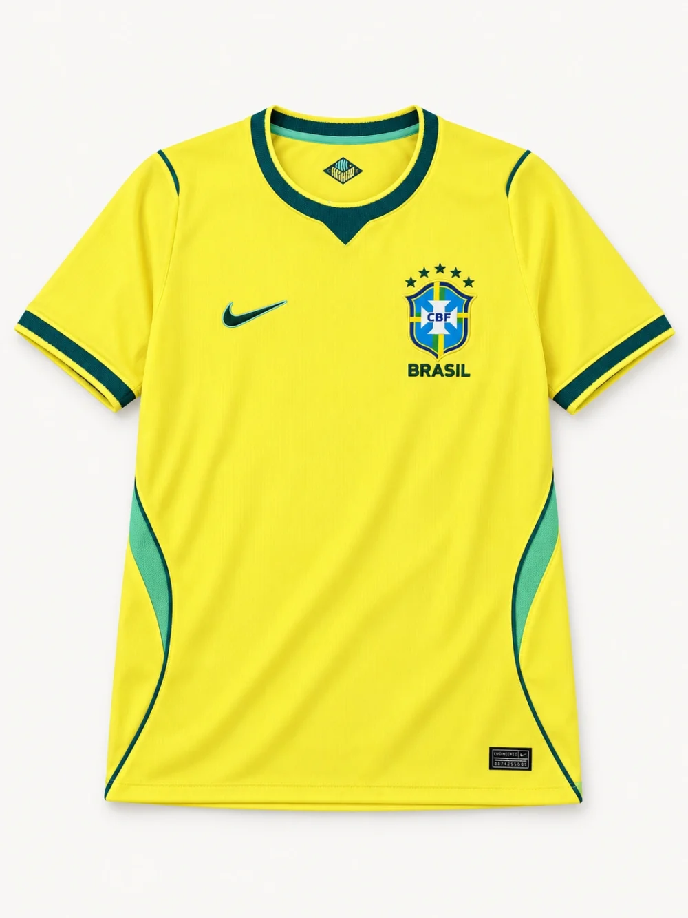 Brésil 2026 · Maillot domicile · Supporter — Vue de face