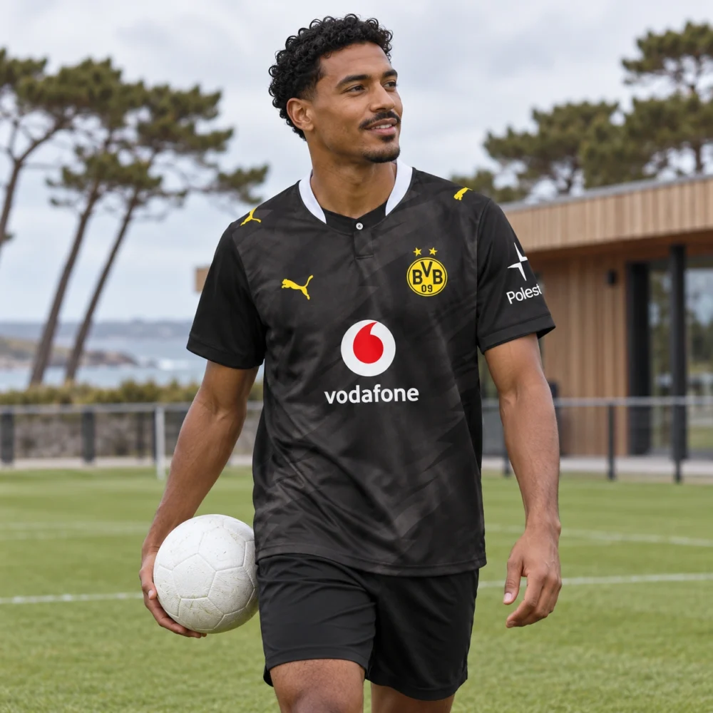 Maillot Borussia Dortmund 2026/27 extérieur · Supporter (Fan) — Porté — version Supporter (Fan)