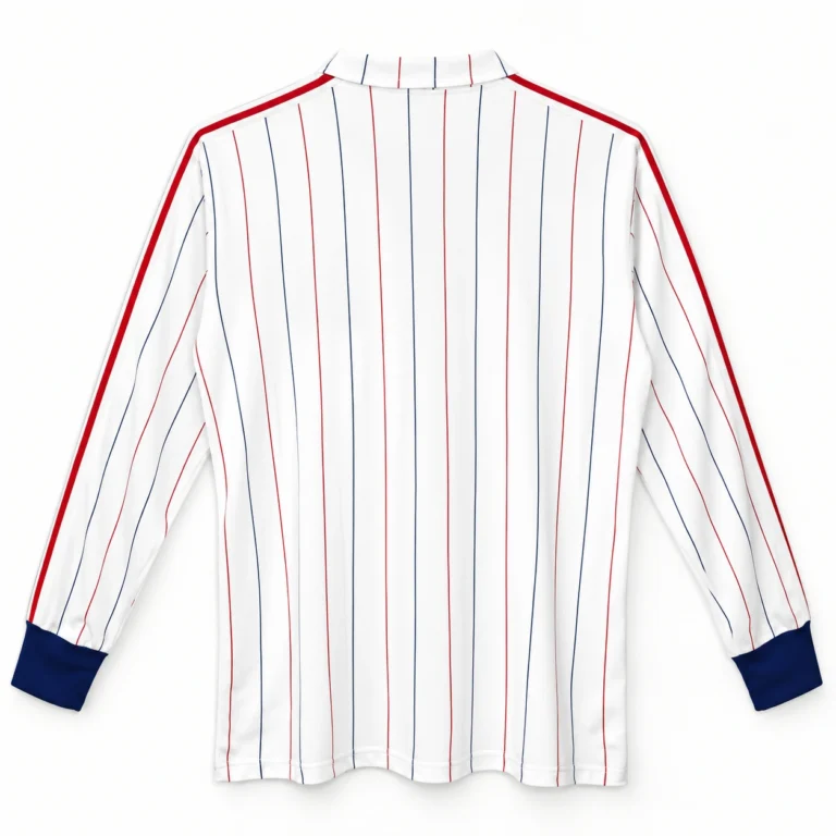Maillot France 1982 extérieur manches longues, vue de dos