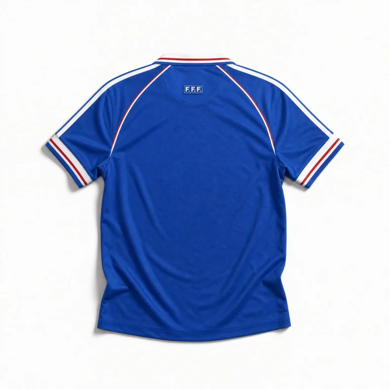 Maillot France 1998 domicile, vue de dos