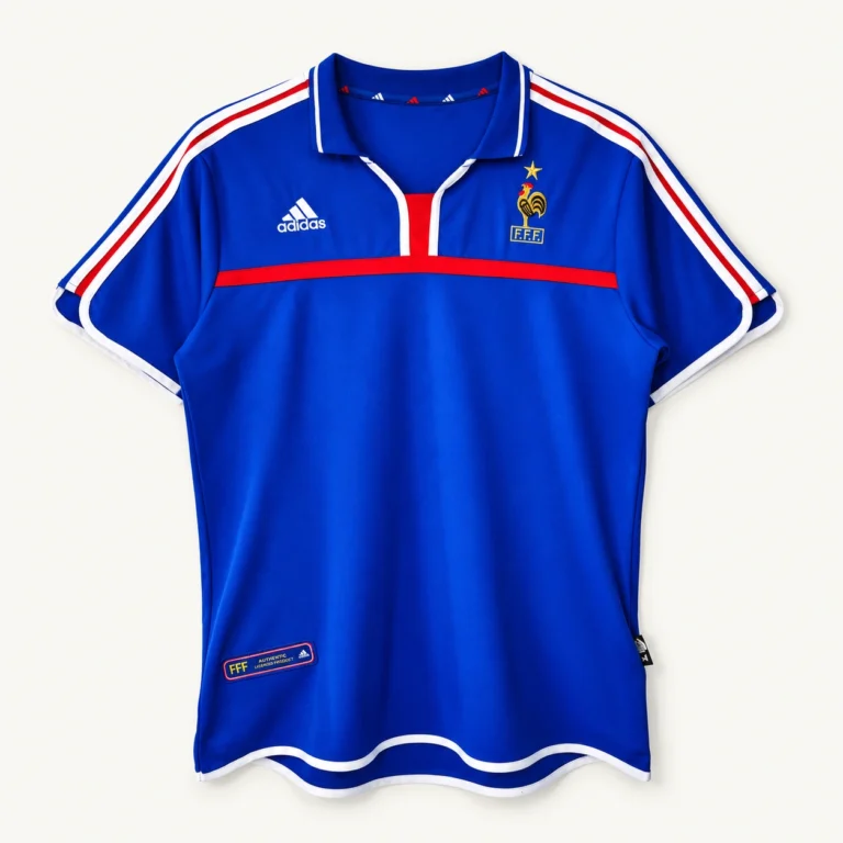 Maillot France 2000 domicile · Rétro — Vue de face