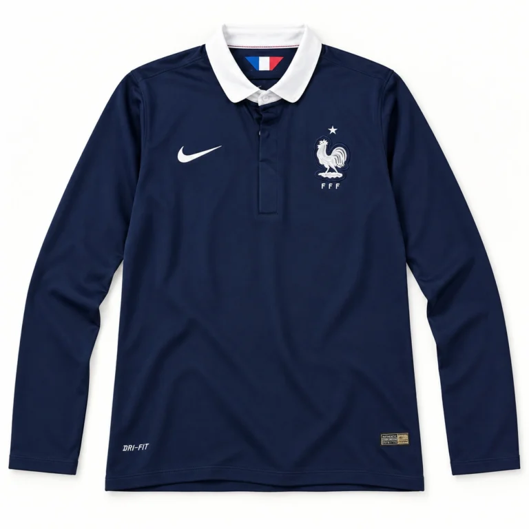 Maillot France 2014 domicile manches longues · Rétro — Vue de face