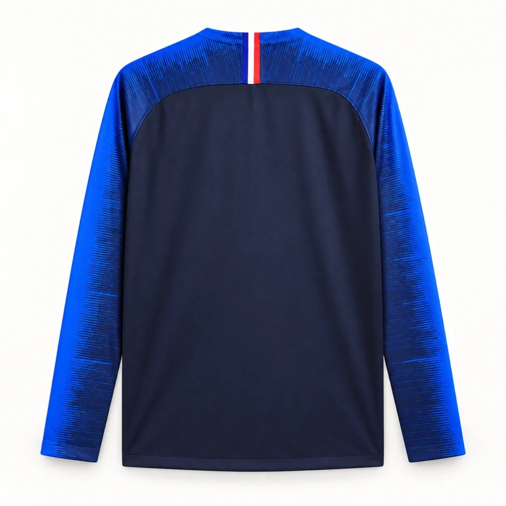 Maillot France 2018 domicile manches longues · Rétro — Vue de dos