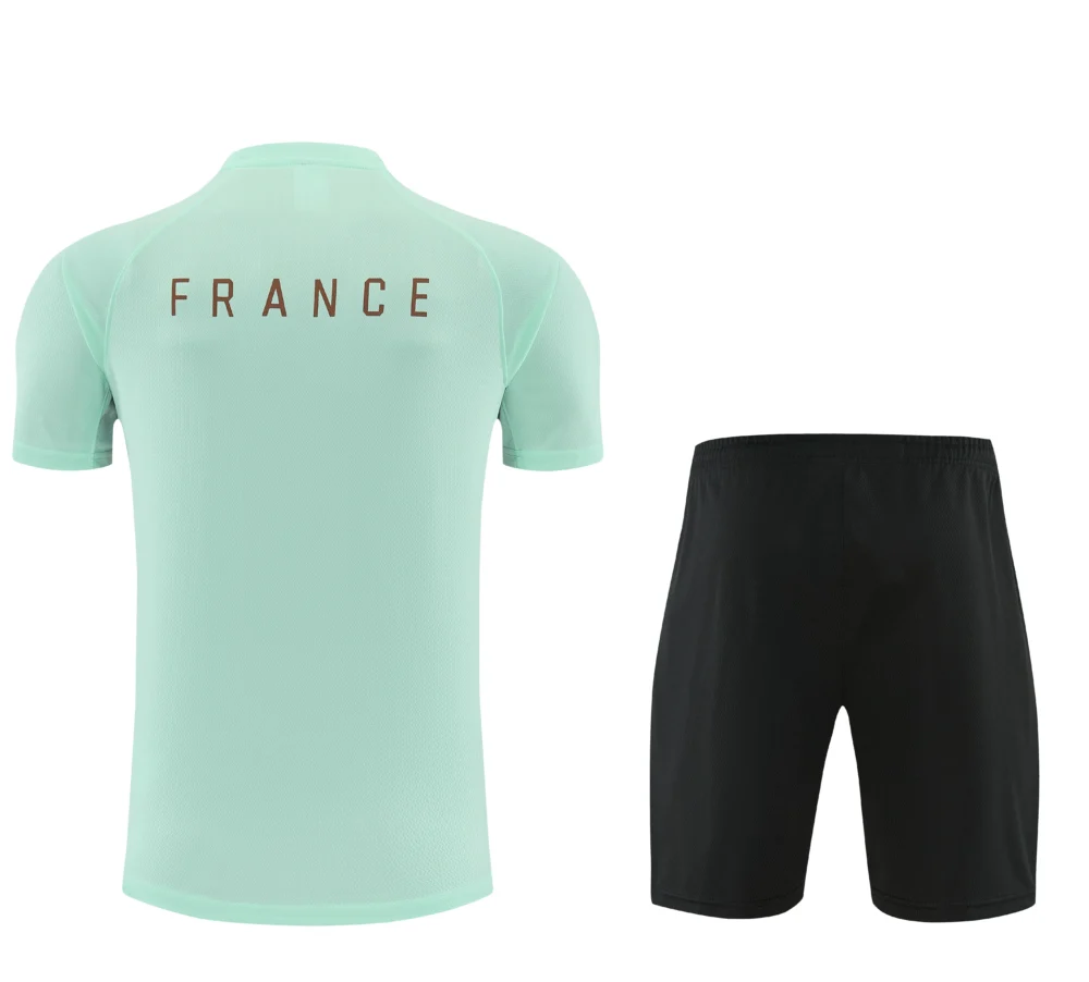 Ensemble d’entraînement France 2026 vert menthe · Adulte — Vue de dos
