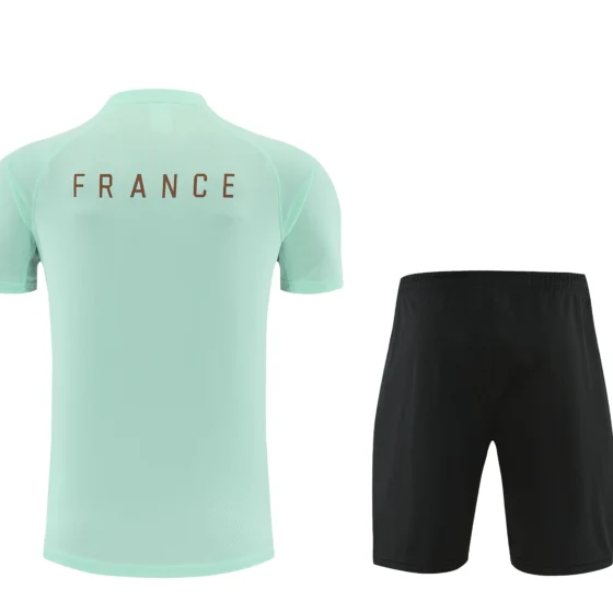 Ensemble d’entraînement France 2026 vert menthe, vue de dos