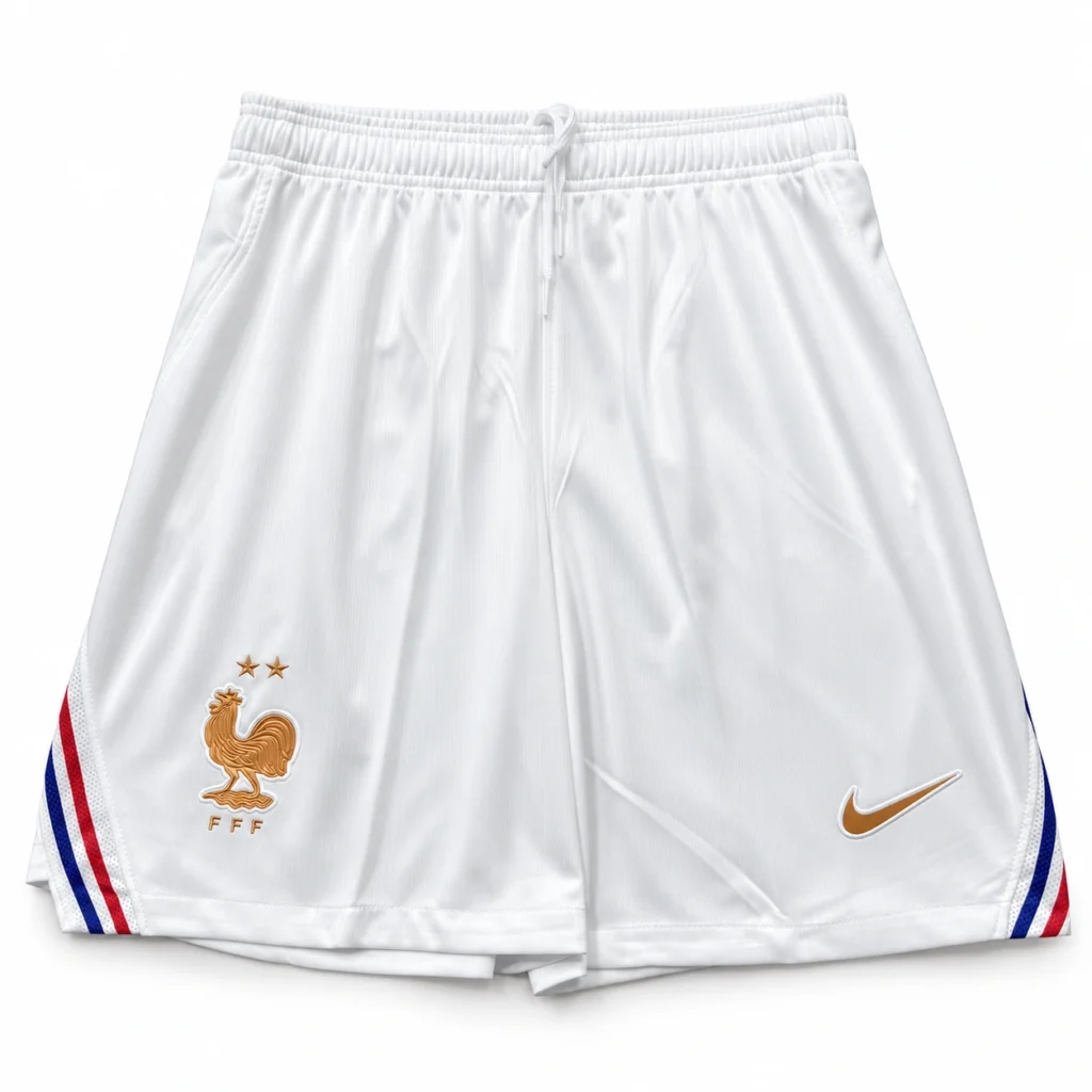 Short France 2026 domicile blanc