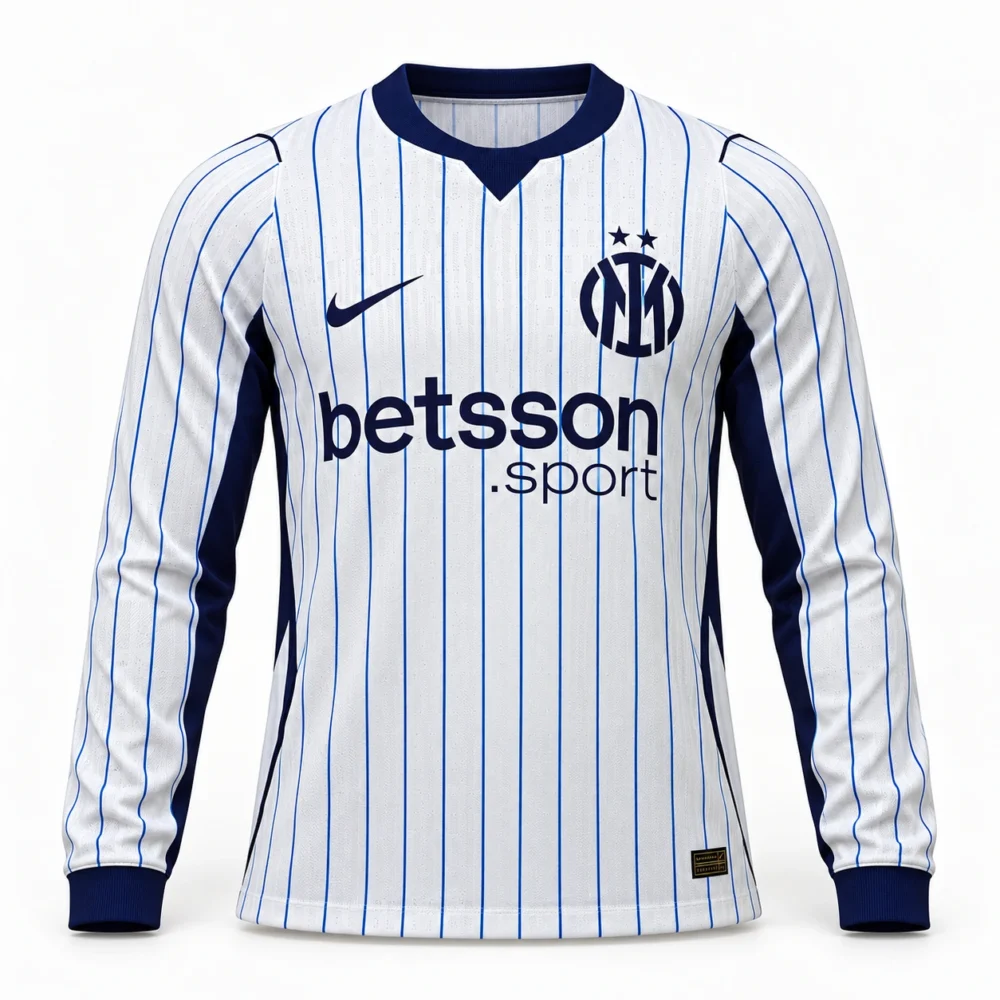 Maillot Inter Milan 2026/27 extérieur manches longues · Joueur (Player) — Vue de face