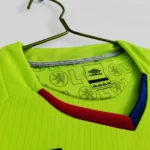 Maillot Lyon 2008/09 vert · Modèle rétro — Détail photographique de cette version