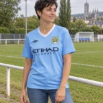 Maillot Manchester City 2011/12 domicile rétro · Rétro — Porté — Rétro