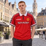 Maillot Manchester United 1998/99 domicile — Vue portée