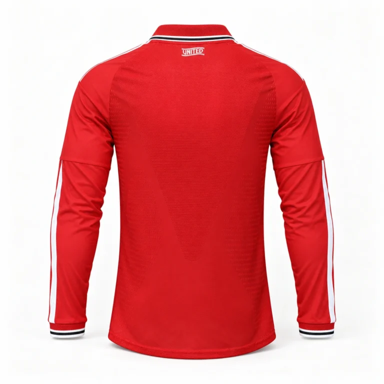 Maillot Manchester United 2026/27 domicile manches longues, vue de dos
