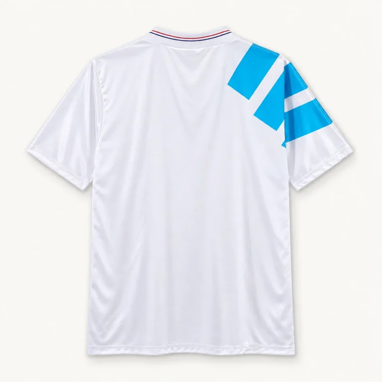 Maillot OM 1992/93 domicile, vue de dos