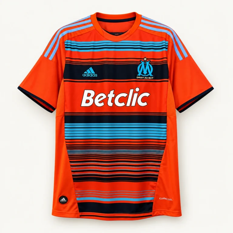 Maillot OM 2011/12 third orange · Rétro — Vue de face