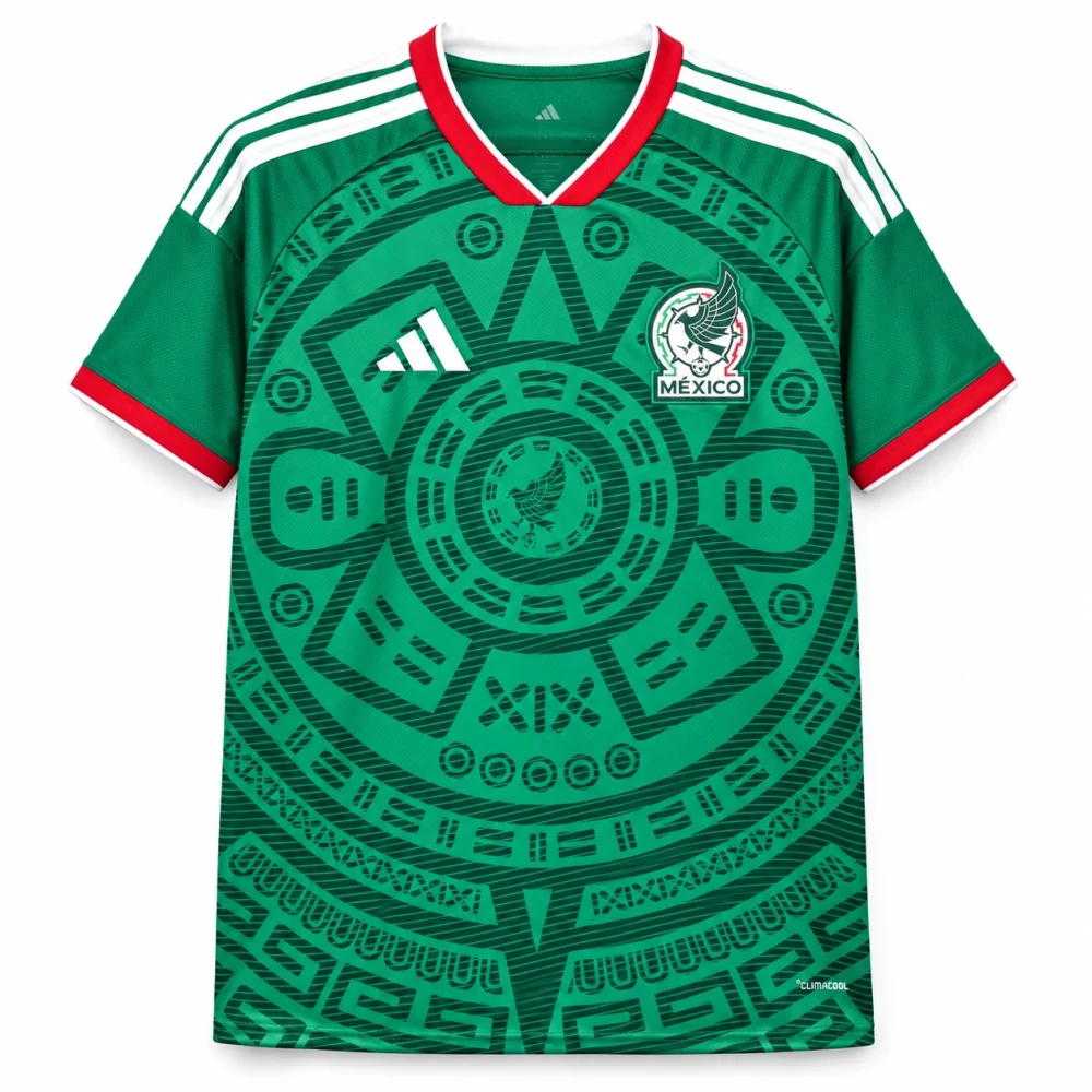 Maillot Mexique 2026 domicile · Supporter — Vue de face