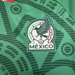 Maillot Mexique 2026 domicile · Supporter — Détail de l’écusson et du tissu