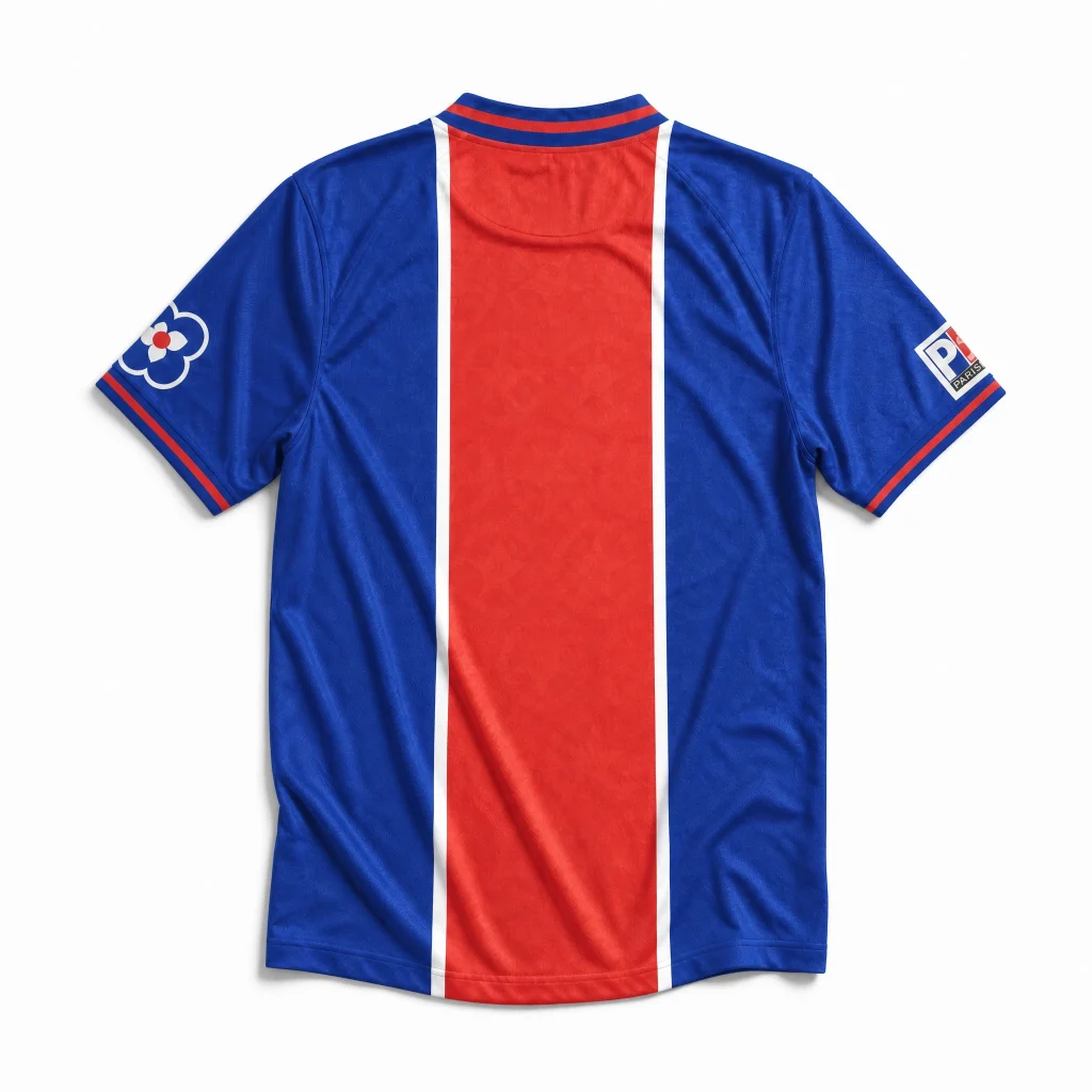 Maillot PSG 1995/96 domicile — Vue de dos