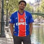 Maillot PSG 1995/96 domicile — Vue portée