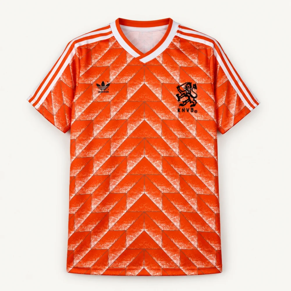 Maillot Pays-Bas 1988 domicile · Rétro — Vue de face