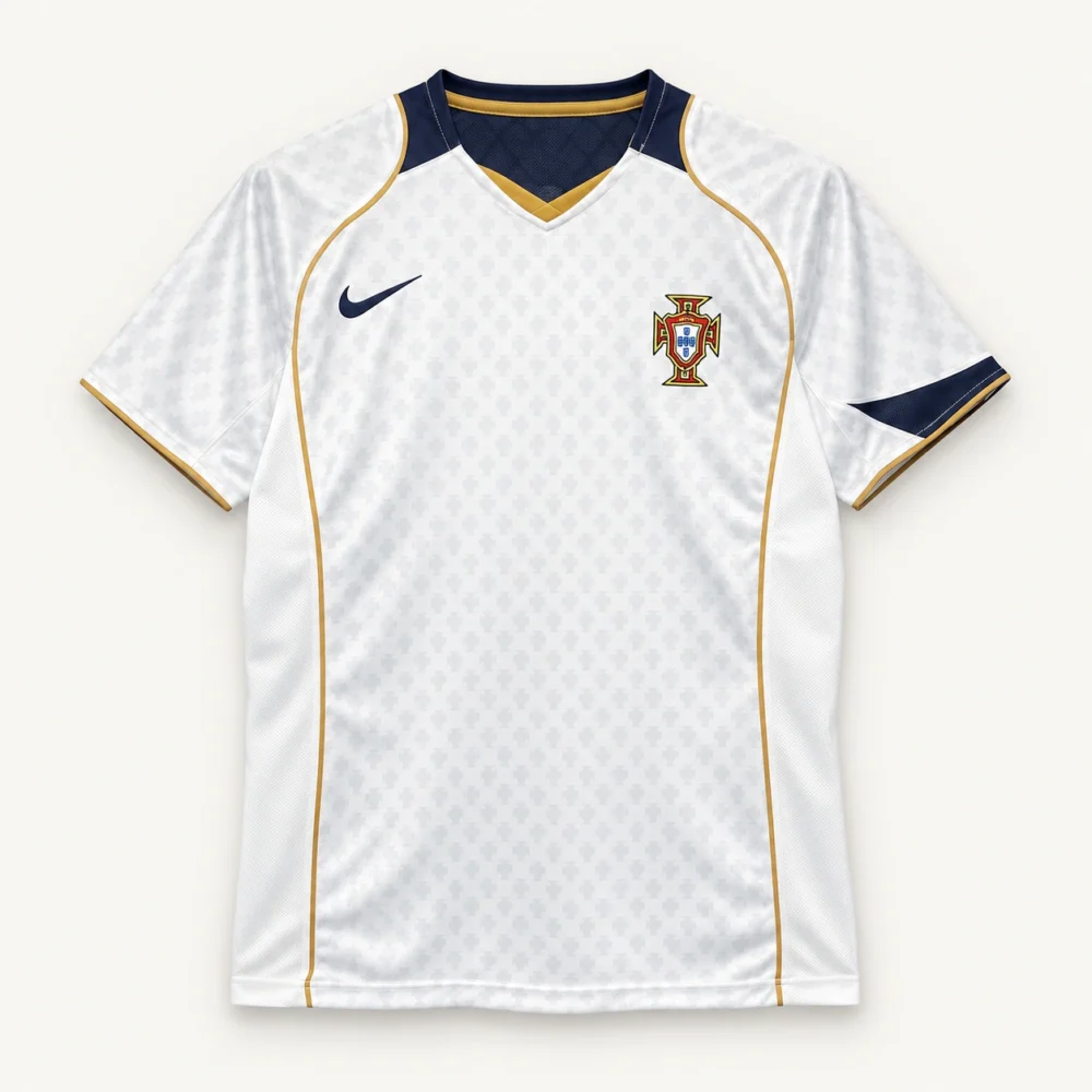 Maillot Portugal 2004 extérieur · Rétro — Vue de face