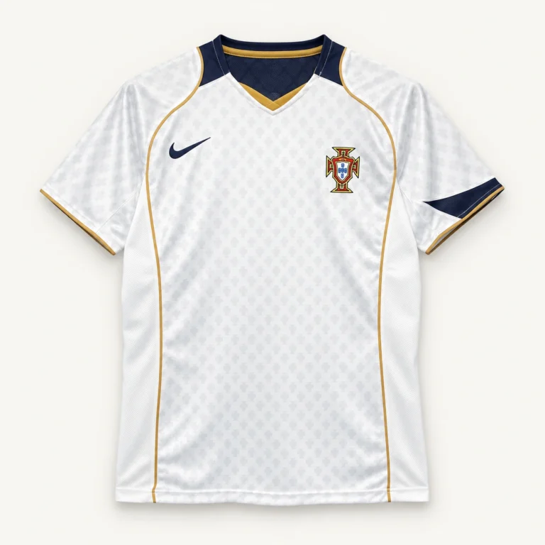 Maillot Portugal 2004 extérieur · Rétro — Vue de face